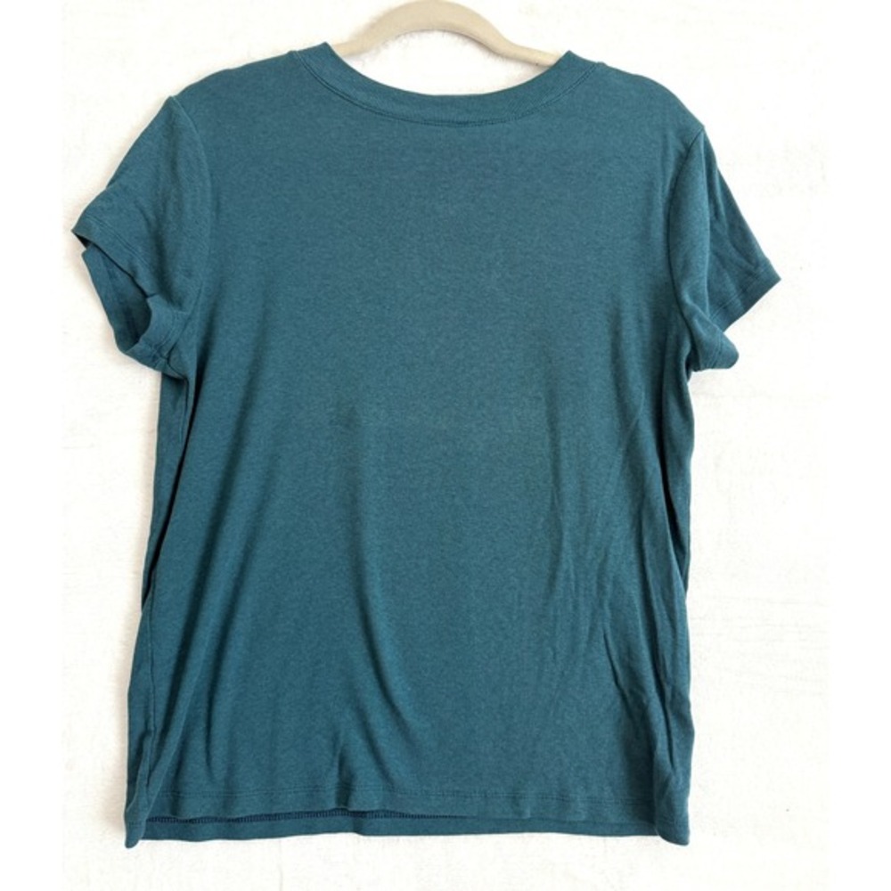 A New Day Women's Teal Ribbed Short Sleeve T Shirt XX Large Comfy Great Layering